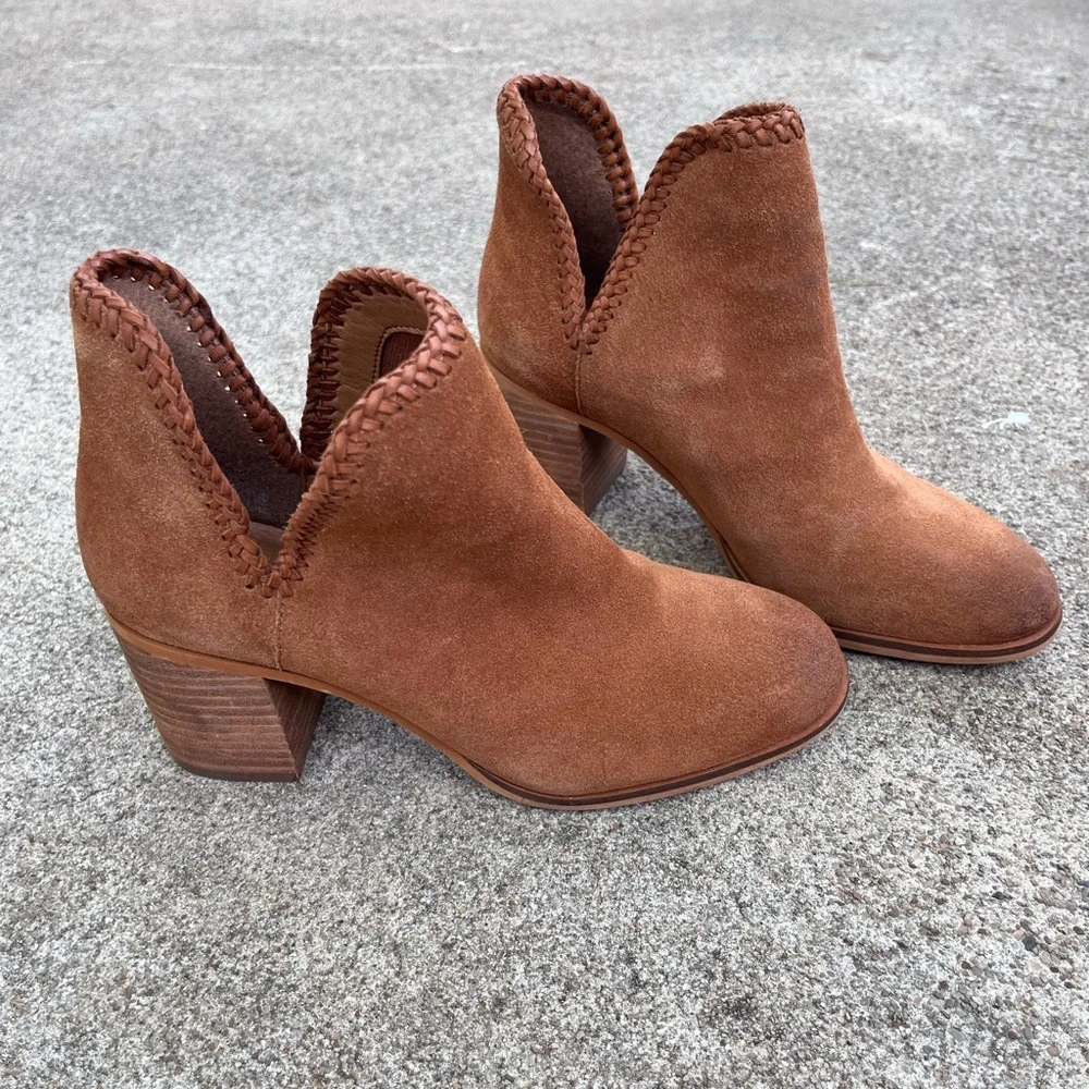 Phoebe Frye Ankle Boots Braided Booties size 7 - Picture 2 of 11